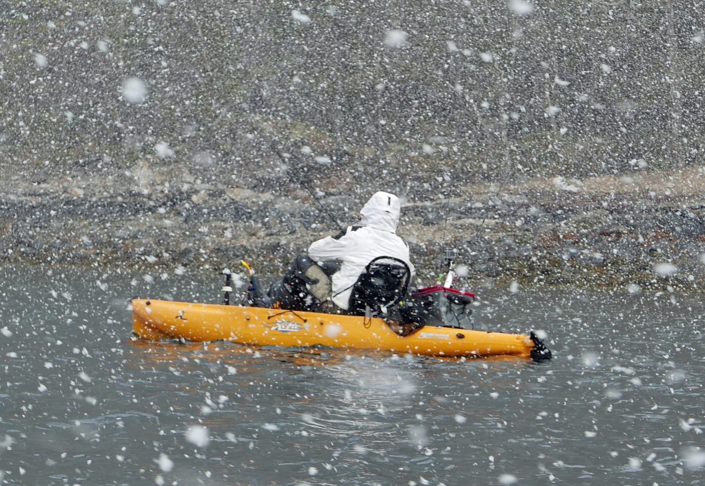 Hobie-kayak-snow-fishing