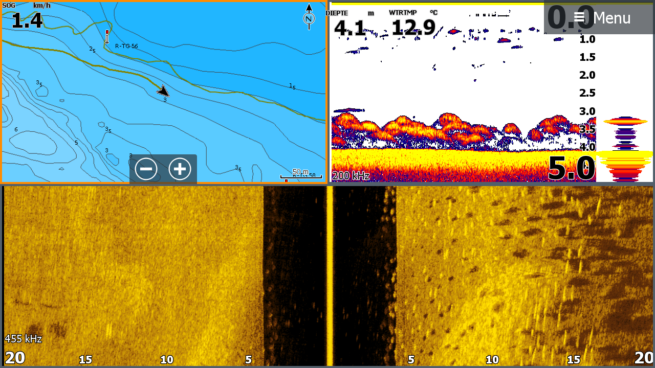 Lowrance-active-imaging-transducer-kayak